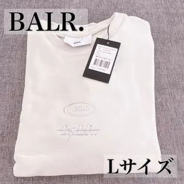 BALR. 트레이닝복 METALLIC CREWNECK 라이트 베이지 L