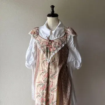 빈티지 드레스 GUNNE SAX 플라워 롱 드레스