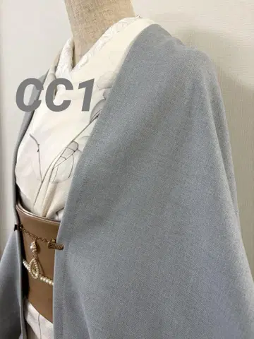 CC-1 얇은 겉옷 라이트 그레이 모몽가 코트 긴 겉옷 모몽가 코트