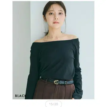 베이스먼트 온라인 HARUKA DESGIN 2way 세미 오프숄더 티셔츠