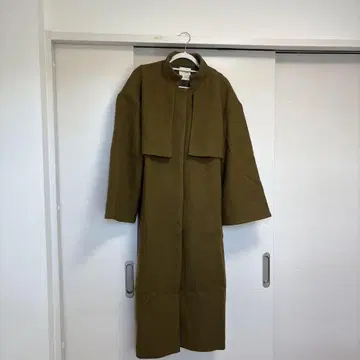 lawgy 올리브 그린 롱 코트