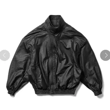 JULIUS 라미네이티드 맨투맨 하이넥 블루종