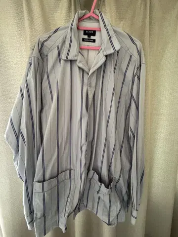 BEAMS 스트라이프 패턴 긴팔 셔츠 L
