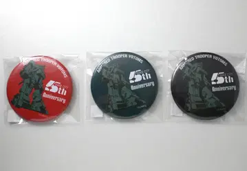 장갑기병 보톰즈 이나기시 스코프독 5주년 로고 한정판 캔뱃지 3종 세트