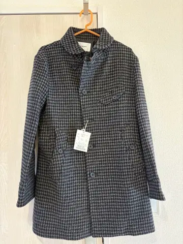 MORGAN HOMME 하운드 투스 체스터 코트