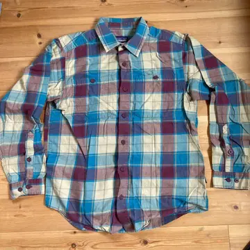 patagonia 오가닉 코튼 긴팔 체크 셔츠 xs (일본 s~m)