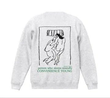 [ 완판템 ] convenience young 맨투맨 화이트 그레이