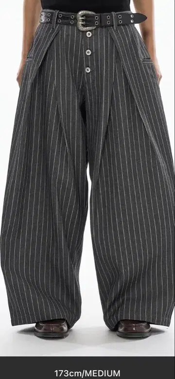 WISHFOREVER ASSORTCROSSTUCKBAGGYPANTS M