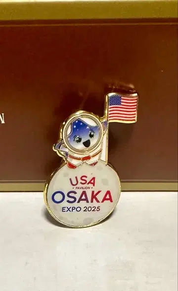USA 미국 OSAKA EXPO 2025 핀 배지 만박
