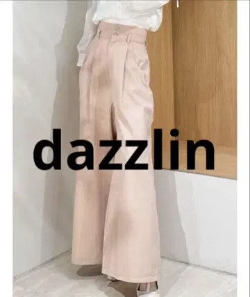 dazzlin 더블 하이웨스트 와이드 데님 팬츠