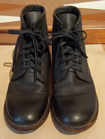 marchercher 블랙 가죽 워크 부츠