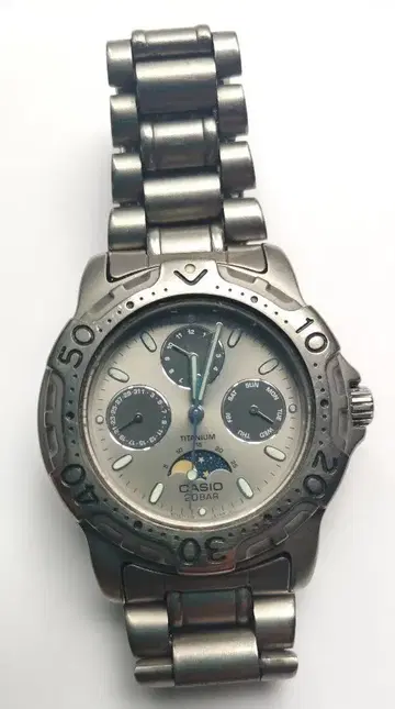 CASIO 카시오 MD805 TITANIUM 20BAR 가동 중
