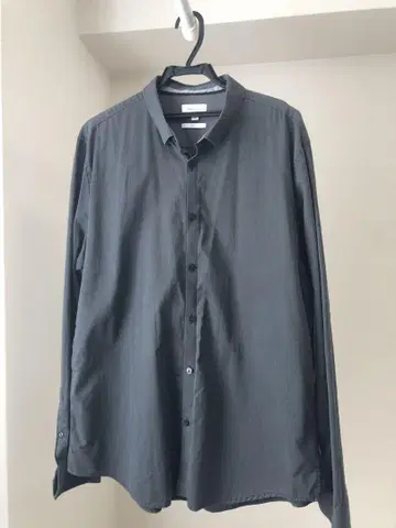 Calvin Klein 90s 긴팔 셔츠 차콜 그레이 XL 사이즈
