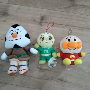 호빵맨 봉제 인형 약 20cm 스트랩 포함