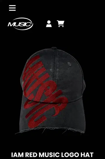 IAM RED MUSIC LOGO HAT