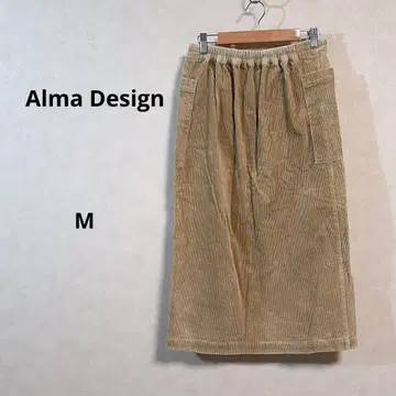 AlmaDesign 베이지 코듀로이 타이트 스커트 M /126