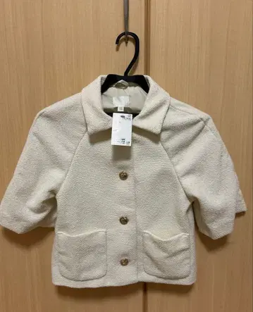 자켓 반팔 7부 소매 화이트 한국 H&M