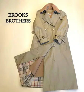 BROOKS BROTHERS 베이지 트렌치코트 울 100%