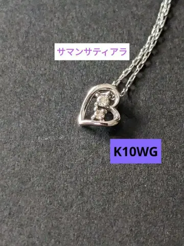 사만다 티아라 K10WG 여성용 목걸이