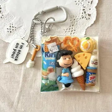 가챠 파우치 스누피 나란분데스 루시 kiri 미니어처 참