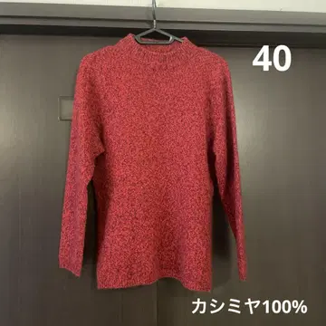 캐시미어 100% 긴팔 니트 모크넥 40