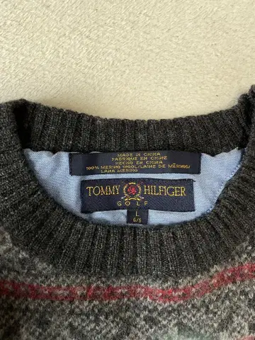 90s TOMMY HILFIGER 골프 스웨터 L