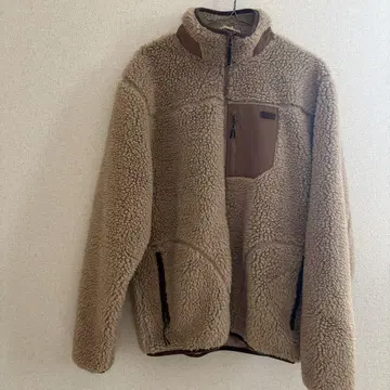 플리스 자켓 베이지 고보온성