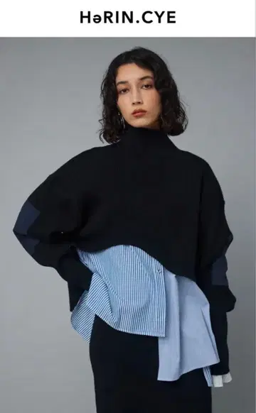 HeRIN.CYE 해린 도트 사이 밀리터리 숏 상의