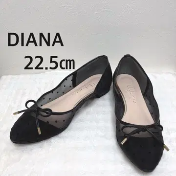 다이애나 도트 튤 발레 슈즈 22.5cm 리본