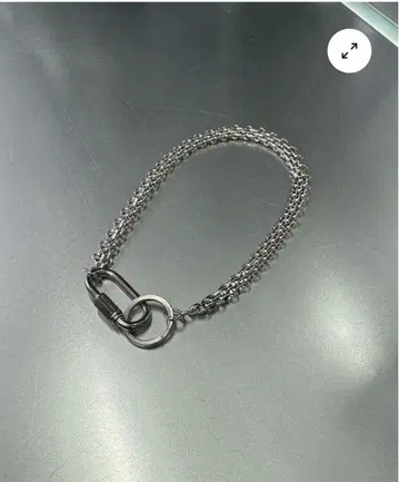 Silver Rock Chain Necklace