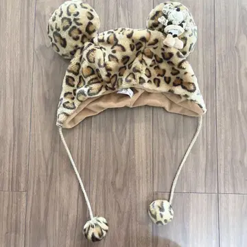 디즈니 팬캡 레오파드 무늬 미니