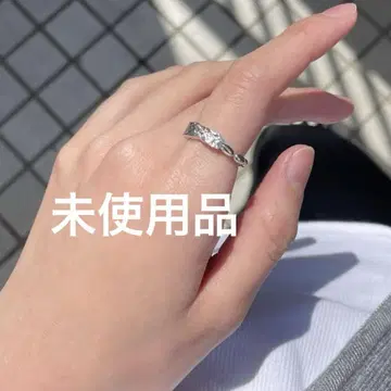 [ 미사용 ] silver925 볼 체인 반지
