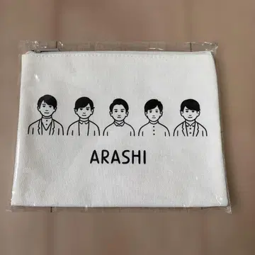 ARASHI 멤버 파우치 화이트