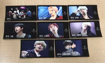 BTS THE WINGS TOUR IC 카드 스티커 8개