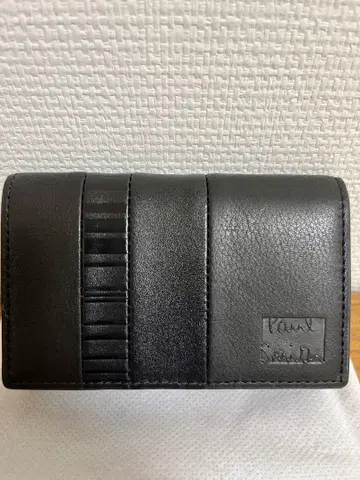 [ 가격 인하 ] [ 새상품 ] 폴스미스 명함지갑 블랙 가죽 패치워크
