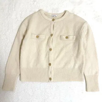 [ 새상품급 ] 플라스테 가디건 자켓 골드 버튼 메리노울 겉옷