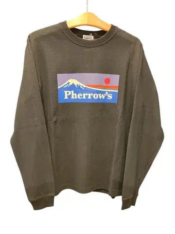 Pherrow's 긴팔 T셔츠 롱티 후지산 파타고니아 풍 일본제
