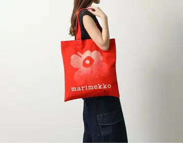 새상품 marimekko [ 마리메꼬 ] 우니코 토트백 빨간색 키요스키