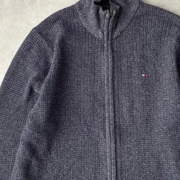 14811 TOMMY HILFIGER 자수 로고 코튼 자켓
