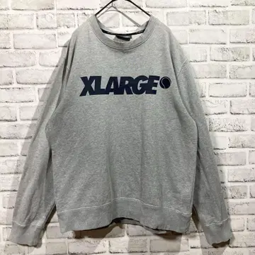 데미지 XLARGE 맨투맨 트레이닝복 M 그레이 페이드 1499