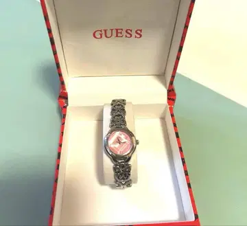 GUESS 여성용 손목시계 핑크