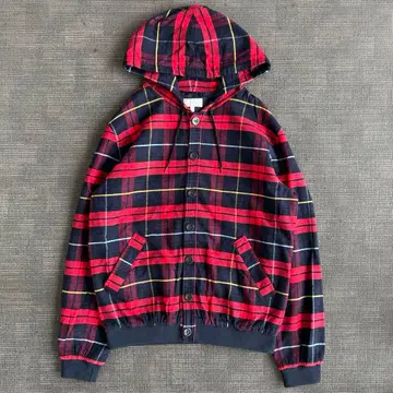 A.P.C. 90s~00s 타탄 체크 후디 y2k