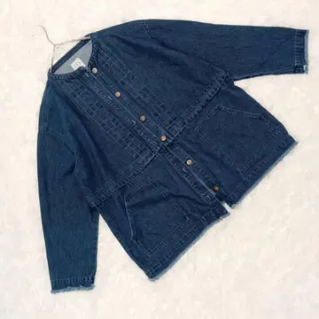 사만사 모스모스 (F) 노카라 데님 자켓 컷오프