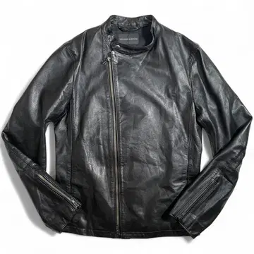 라운지 리자드 세미 더블 라이더 자켓 스탠드 카라