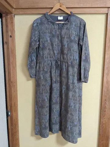 사만사 모스2 SM2 무민 콜라보 숲 패턴 롱 원피스