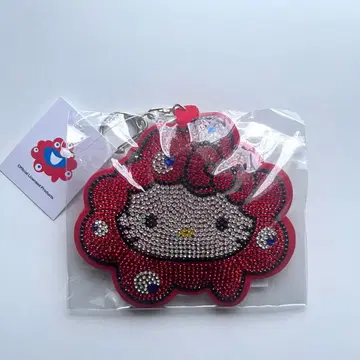 미야쿠미야쿠 변신 키티 반짝이 가죽 키링 엑스포 산리오 콜라보