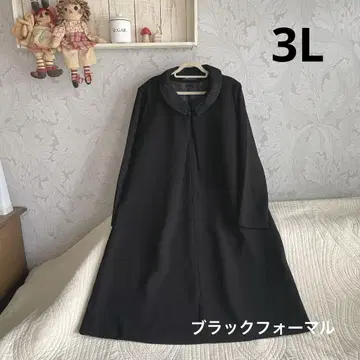 *새상품 3L *블랙 포멀 A라인 원피스*관혼상제 상복 졸업