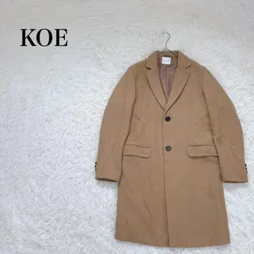 koe 코에 체스터 코트 울 롱 테일러드 칼라 포켓