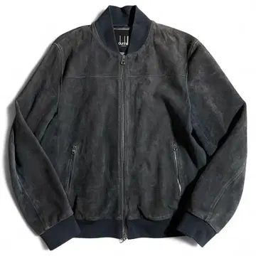 최고급 던힐 고트 스웨이드 가죽 자켓 블루종