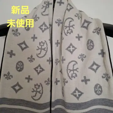 새상품 미사용 CASTELBAJAC 머플러 그레이 아이보리 남녀